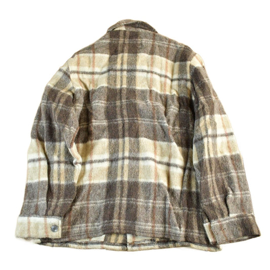 Vintage 1970s Canadian Lumber Jac Wool Flannel Shirt Jacket Men's Medium from propervintagecanada