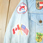 Vintage 1970s Canadian Souvenir Patch Work Jean Jacket Men's S from propervintagecanada