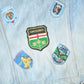 Vintage 1970s Canadian Souvenir Patch Work Jean Jacket Men's S from propervintagecanada