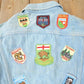 Vintage 1970s Canadian Souvenir Patch Work Jean Jacket Men's S from propervintagecanada