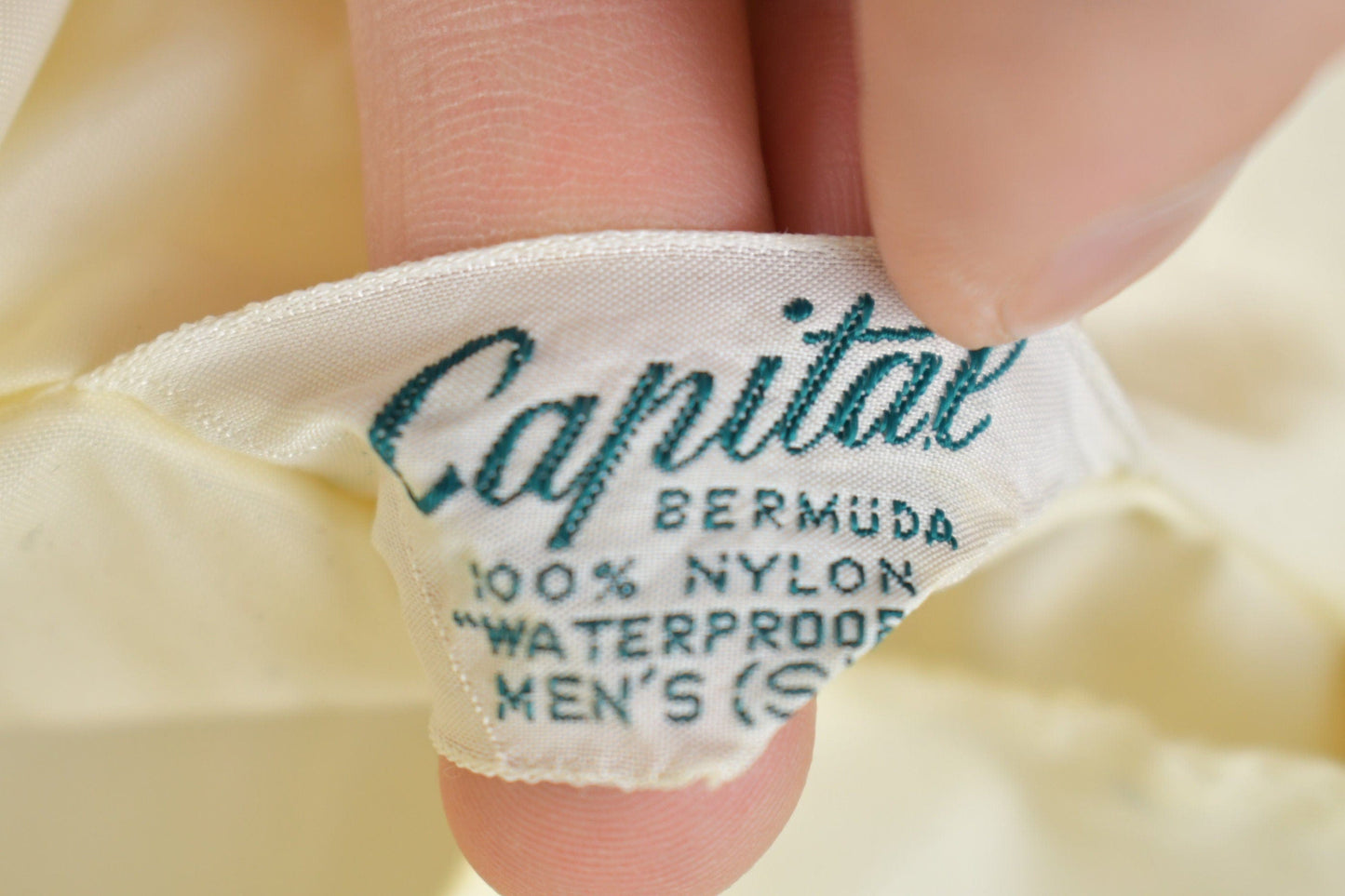 Vintage 1970s Capital Bermuda Souvenir Windbreaker Jacket Men's Small from propervintagecanada
