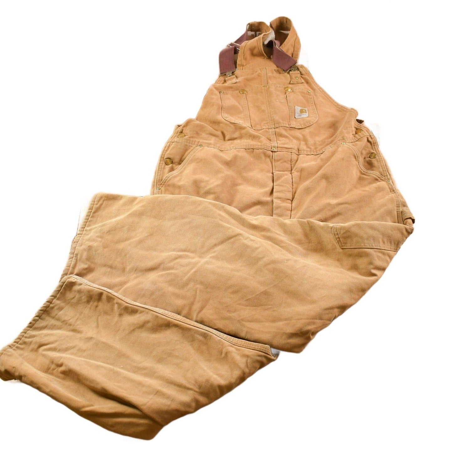 Vintage 1970s Carhartt Double Knee Canvas Overalls Men's Medium from propervintagecanada