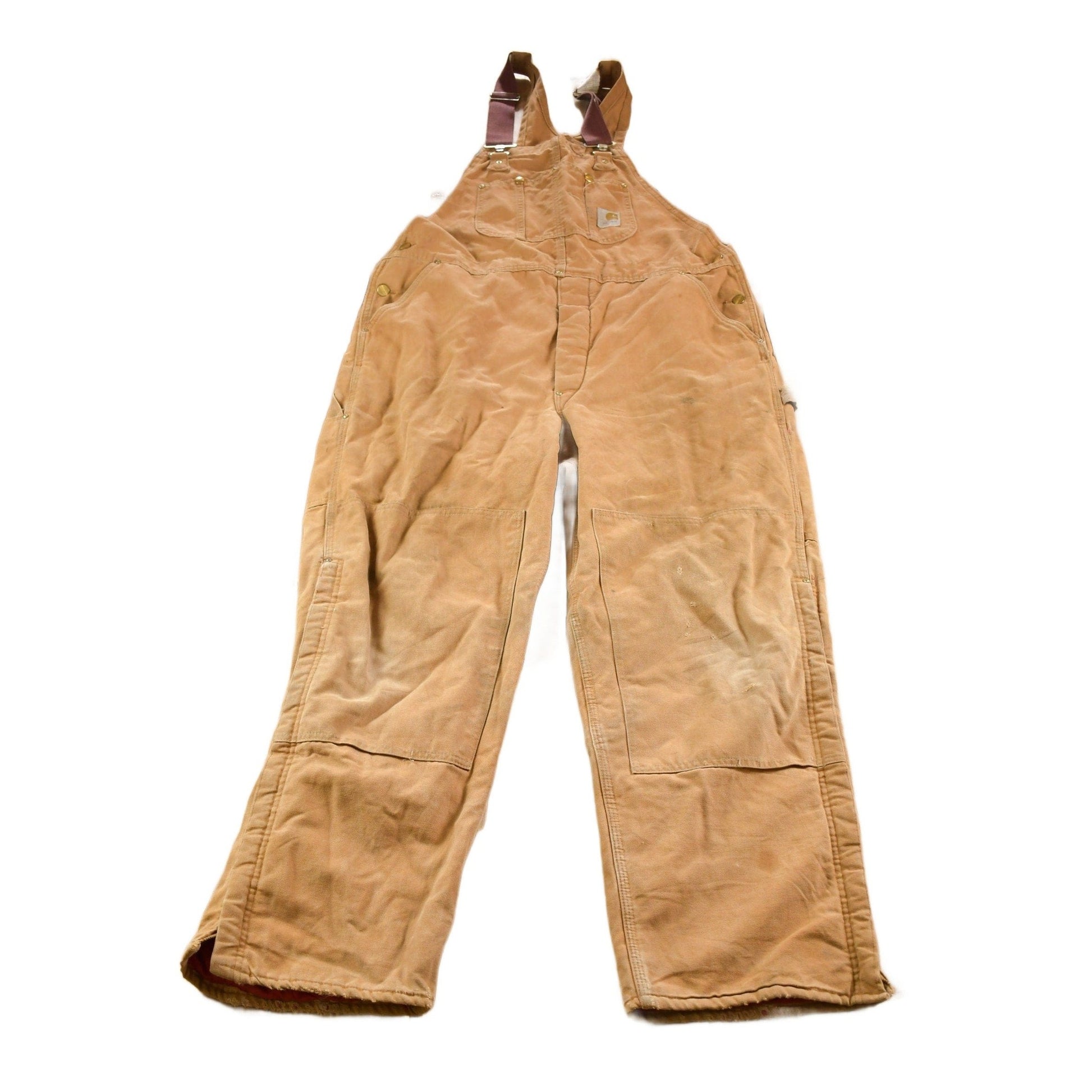 Vintage 1970s Carhartt Double Knee Canvas Overalls Men's Medium from propervintagecanada