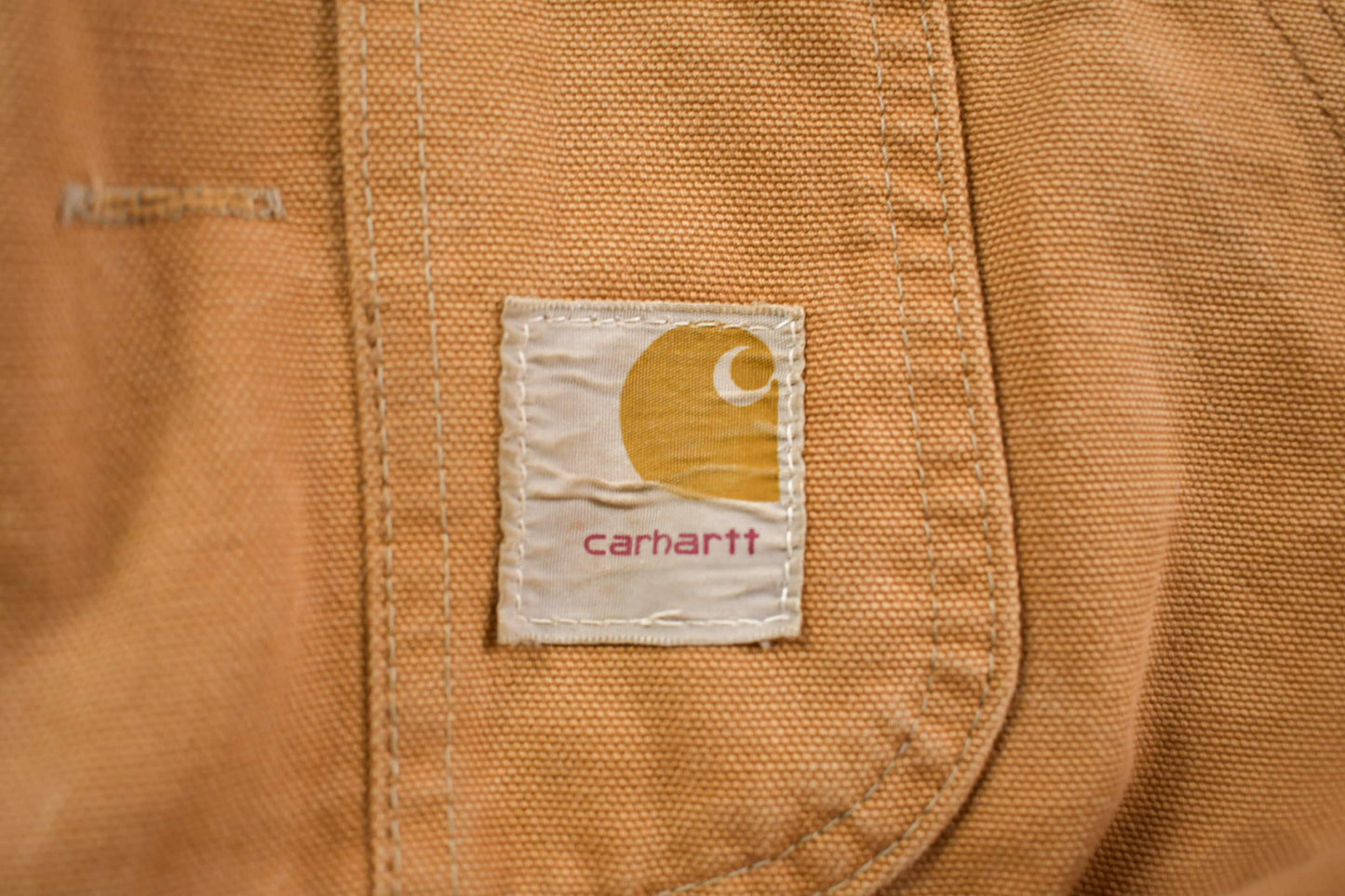 Vintage 1970s Carhartt Double Knee Canvas Overalls Men's Medium from propervintagecanada