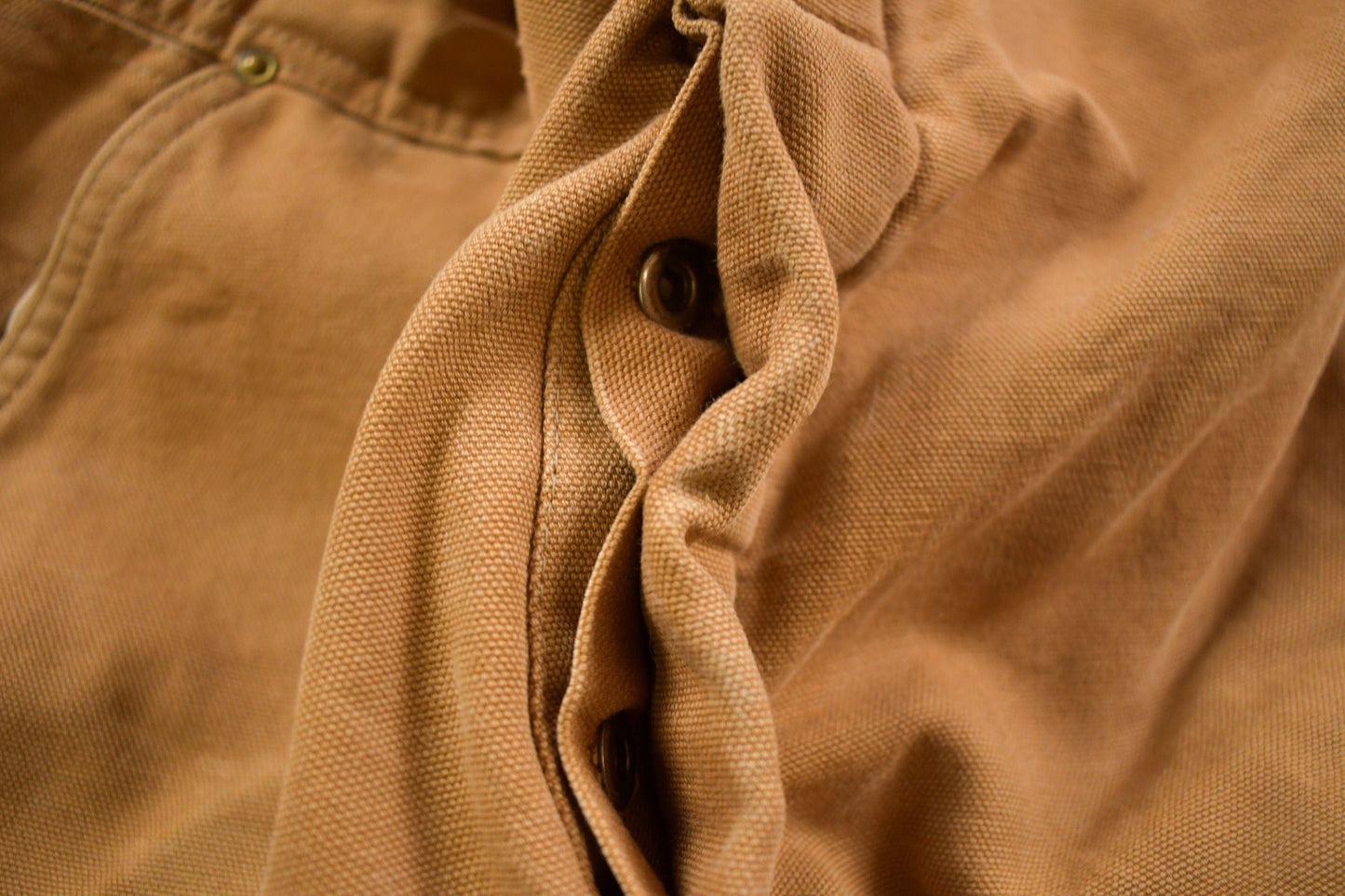 Vintage 1970s Carhartt Double Knee Canvas Overalls Men's Medium from propervintagecanada