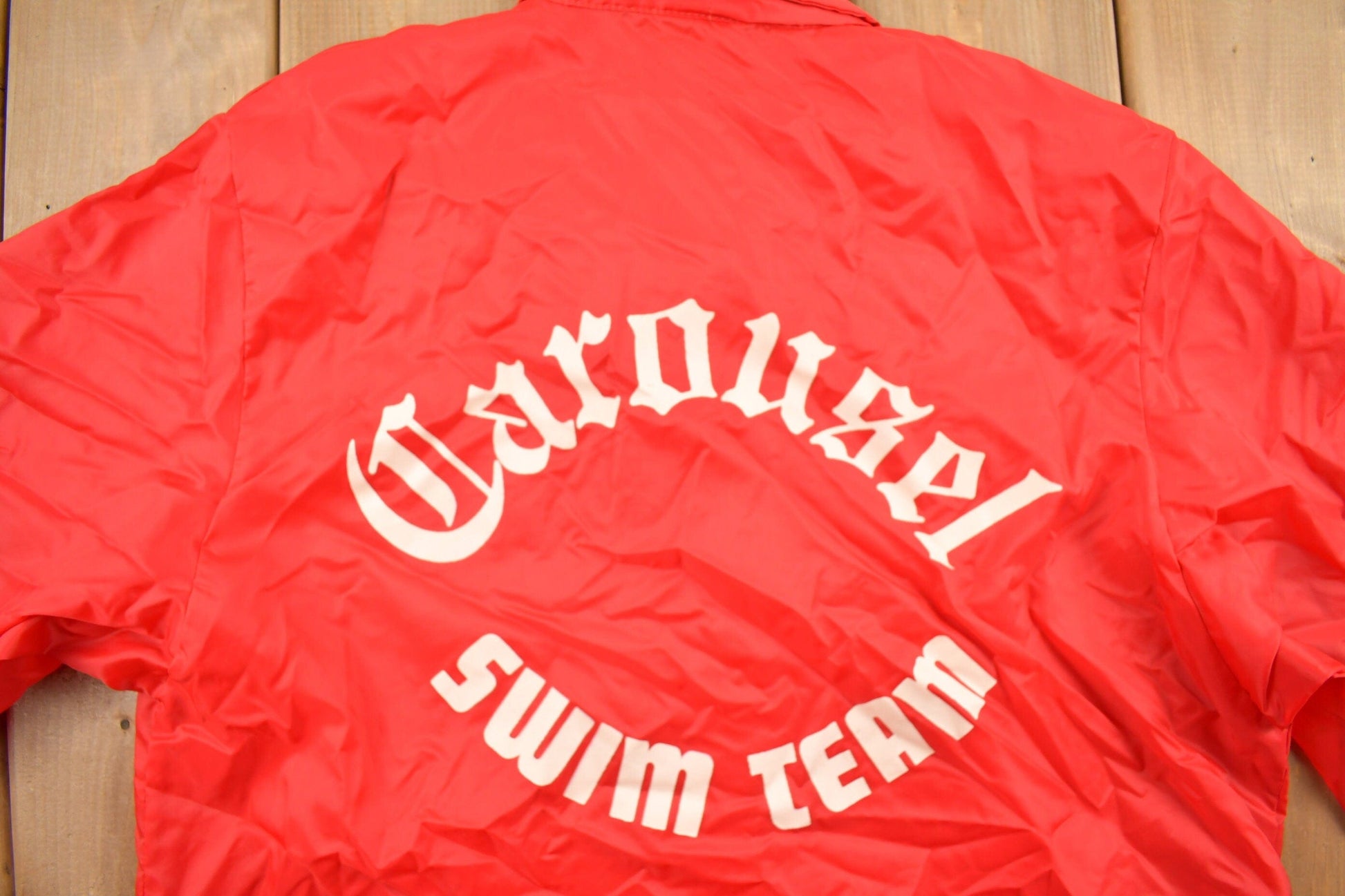 Vintage 1970s Carousel Swim Team Windbreaker Men's Medium from propervintagecanada
