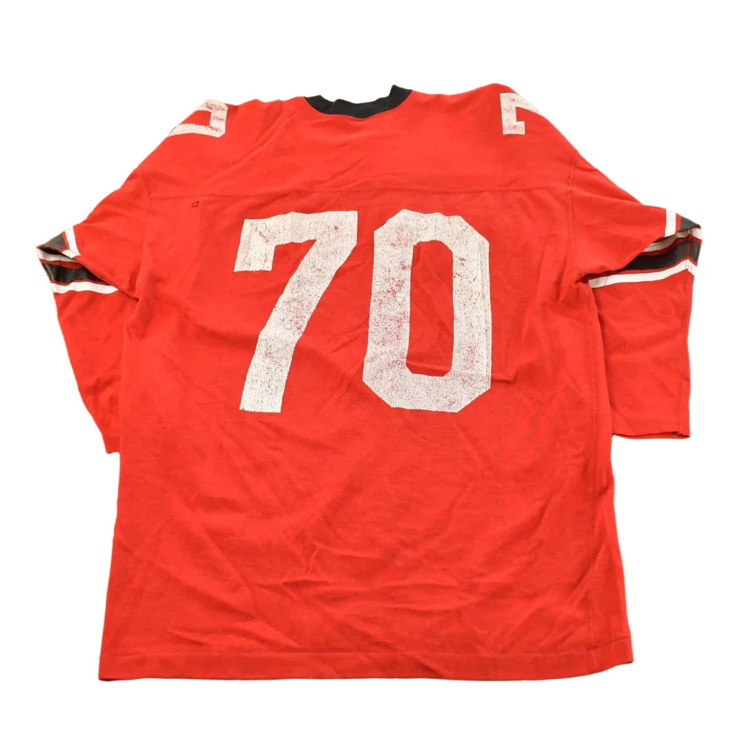 Vintage 1970s Champion East #70 Football Jersey Men's XL from propervintagecanada