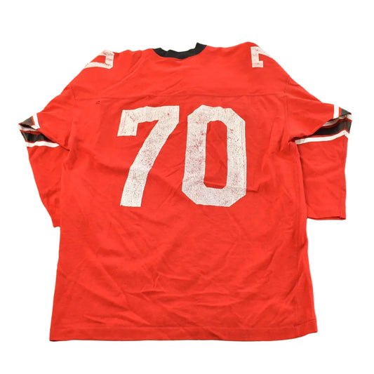 Vintage 1970s Champion East #70 Football Jersey Men's XL from propervintagecanada