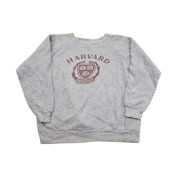 Vintage 1970s Champion Havard University Crewneck Made In USA - Small from propervintagecanada