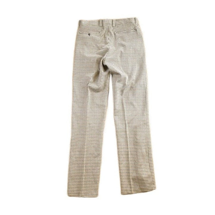 Vintage 1970s Checkered Wool Trousers Men's 36x32 from propervintagecanada