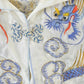 Vintage 1970s Chinese Dragon Silk Button Up Shirt Men's Small from propervintagecanada