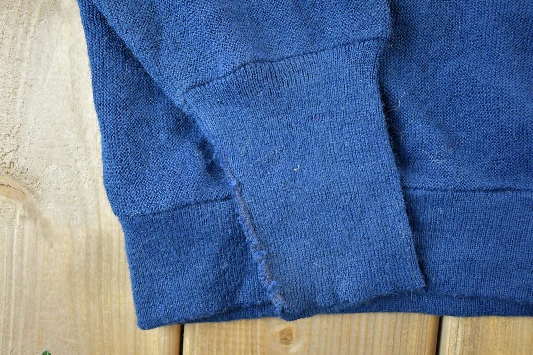 Vintage 1970s Christian Dior Knit Perfect Mild Distress Cardigan Sweater Men's M from propervintagecanada