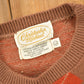 Vintage 1970s Christopher Michael Argyle Knitted Crewneck Sweater Men's Small from propervintagecanada