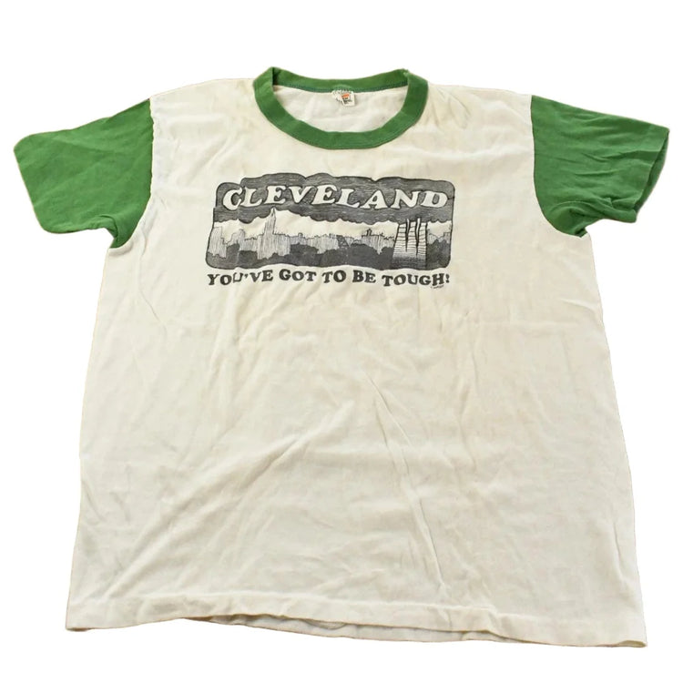 Vintage 1970s Cleveland Hanes Graphic Souvenir T-Shirt Men's Small from propervintagecanada