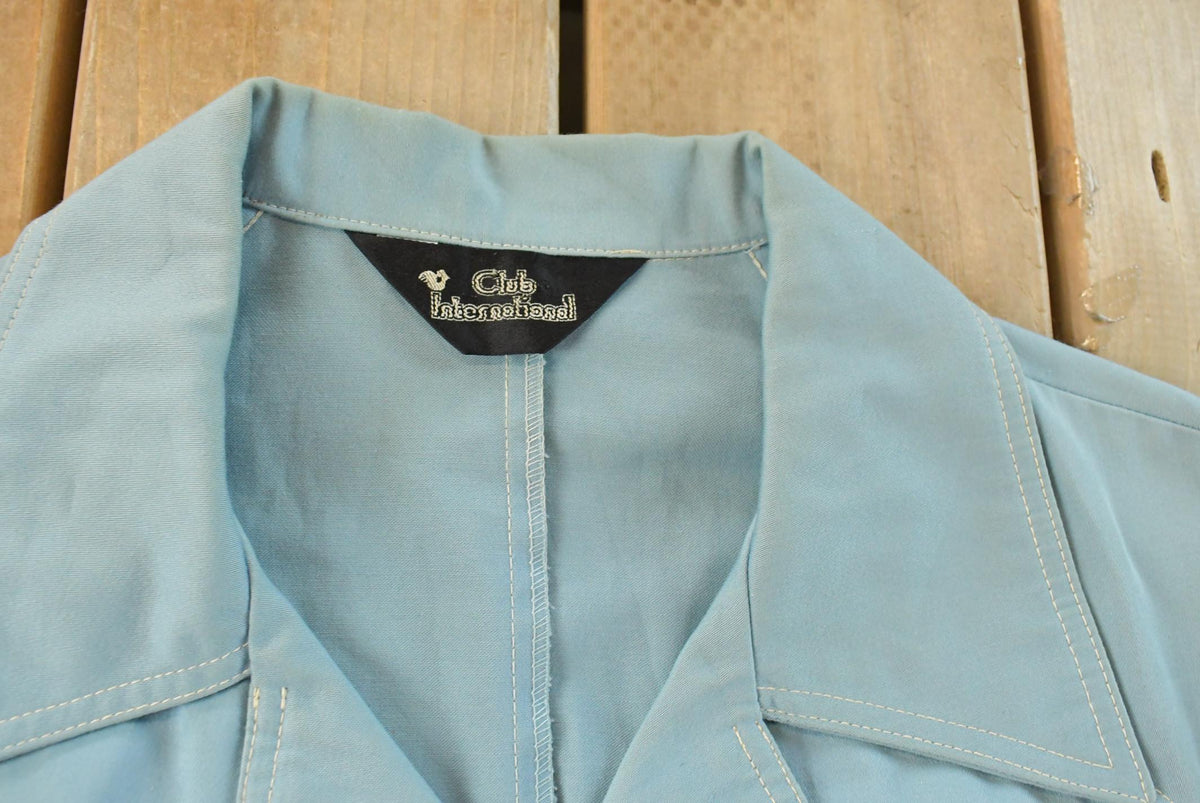 Vintage 1970s Club International Button Up Shirt Men's Medium from propervintagecanada