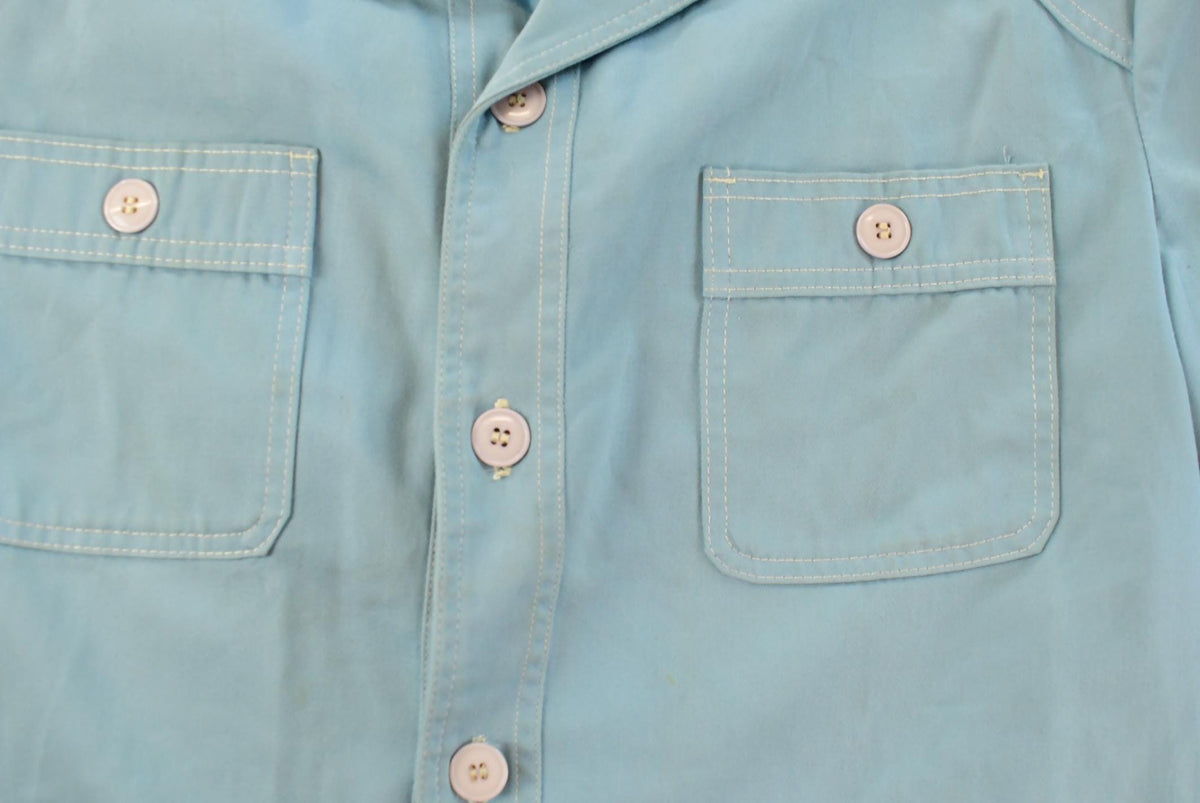 Vintage 1970s Club International Button Up Shirt Men's Medium from propervintagecanada
