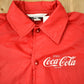 Vintage 1970s Coca-Cola Embroidered Chalk Line Windbreaker Jacket Men's Medium from propervintagecanada