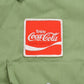 Vintage 1970s Coca Cola Embroidered Patch Button Up Shirt Men's XL from propervintagecanada