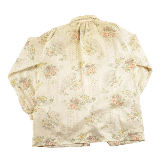 Vintage 1970s College Town AOP Floral Fancy Button Up Shirt Women's M from propervintagecanada