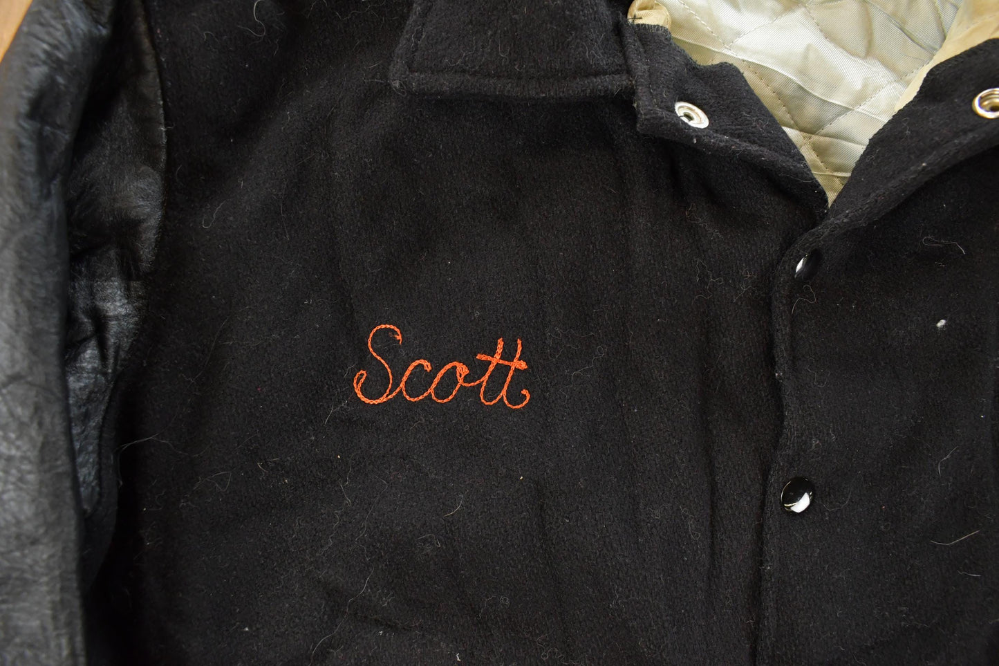 Vintage 1970s Collegiate Wool Leather Varsity Jacket Men's Medium / 70s Collegiate / True Vintage / College Coat from propervintagecanada