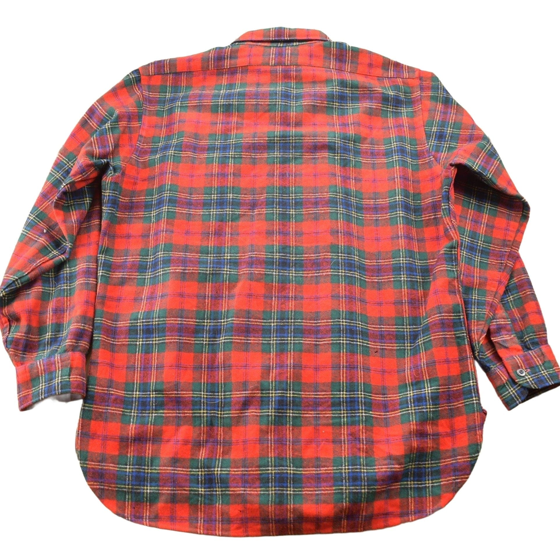 Vintage 1970s Country Traditionals Pendleton Plaid Button Up Board Shirt Men's Large from propervintagecanada