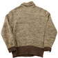 Vintage 1970s Cowboy Suede Full Zip Knit Sweater Men's Small from propervintagecanada