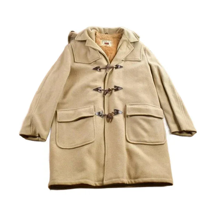 Vintage 1970s Craft Sportswear 100% Wool Toggle Button Up Fur Lined Jacket Made In Canada from propervintagecanada