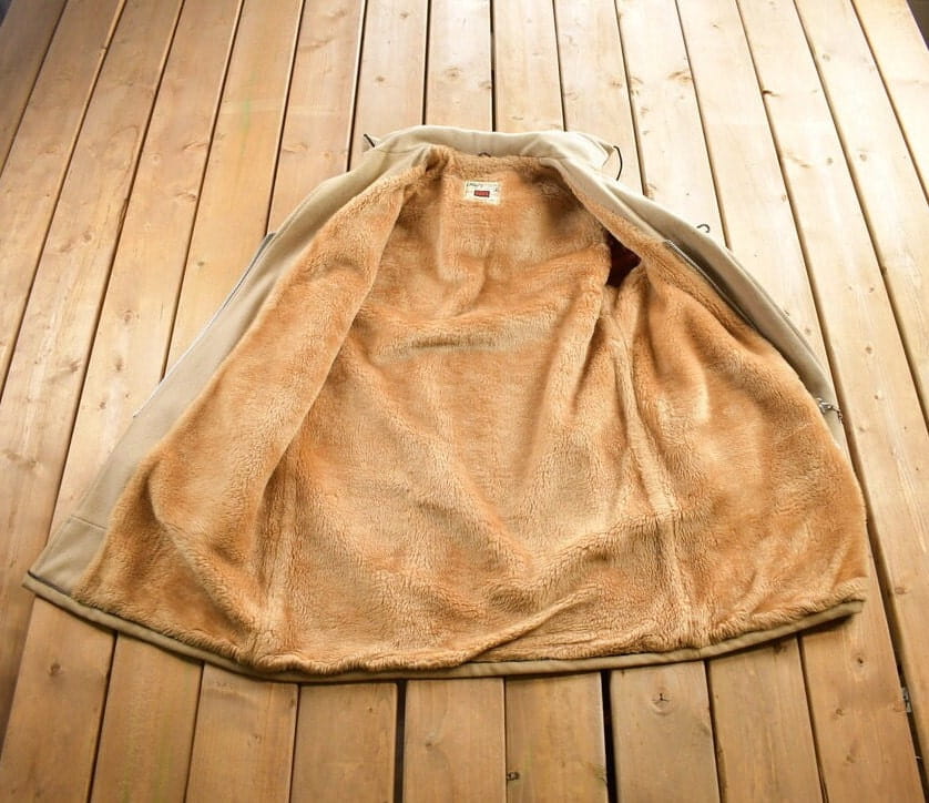 Vintage 1970s Craft Sportswear 100% Wool Toggle Button Up Fur Lined Jacket Made In Canada from propervintagecanada