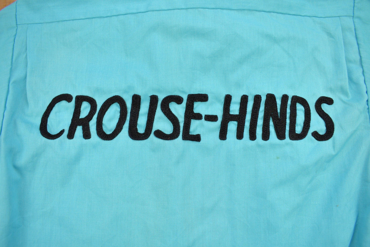 Vintage 1970s Crouse-Hinds Chain Stitched Bowling Shirt Men's Medium from propervintagecanada