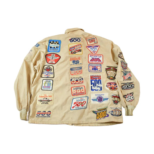 Vintage 1970s Custom Racing Patchwork Jacket from propervintagecanada