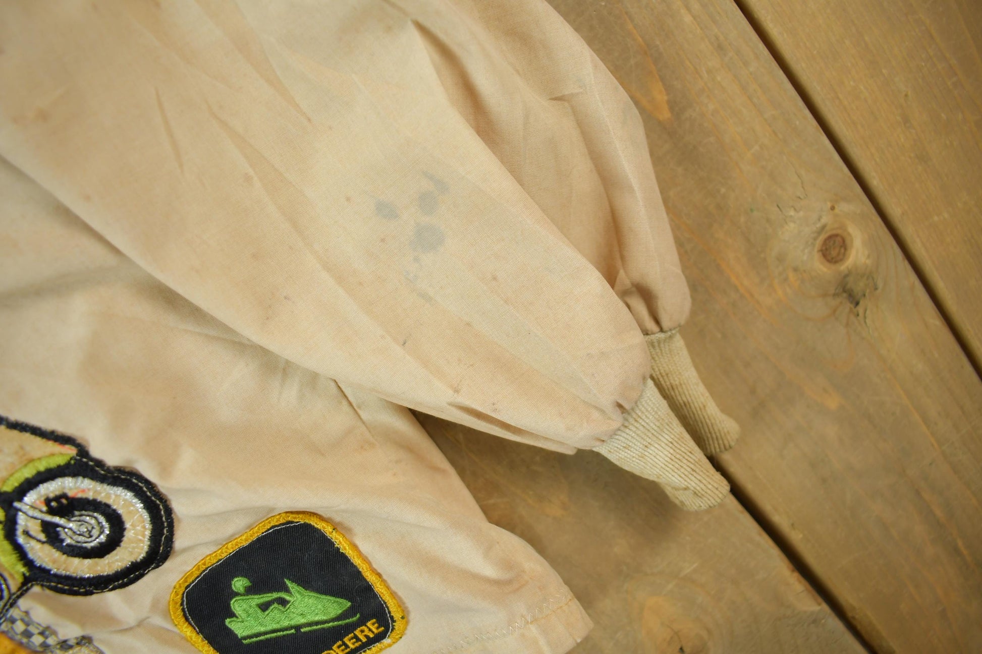 Vintage 1970s Custom Racing Patchwork Jacket from propervintagecanada