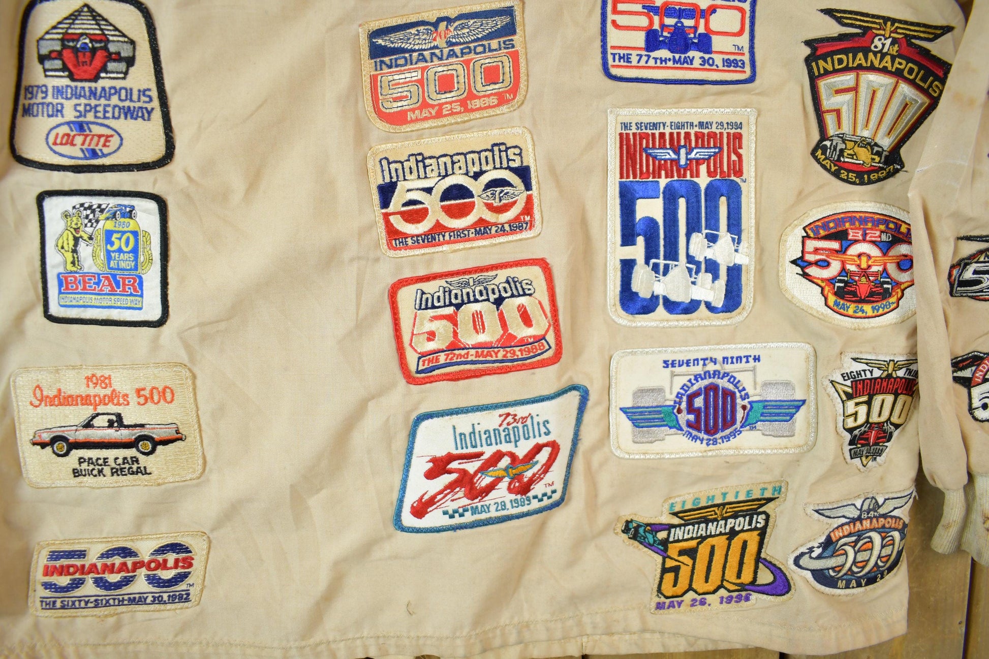 Vintage 1970s Custom Racing Patchwork Jacket from propervintagecanada