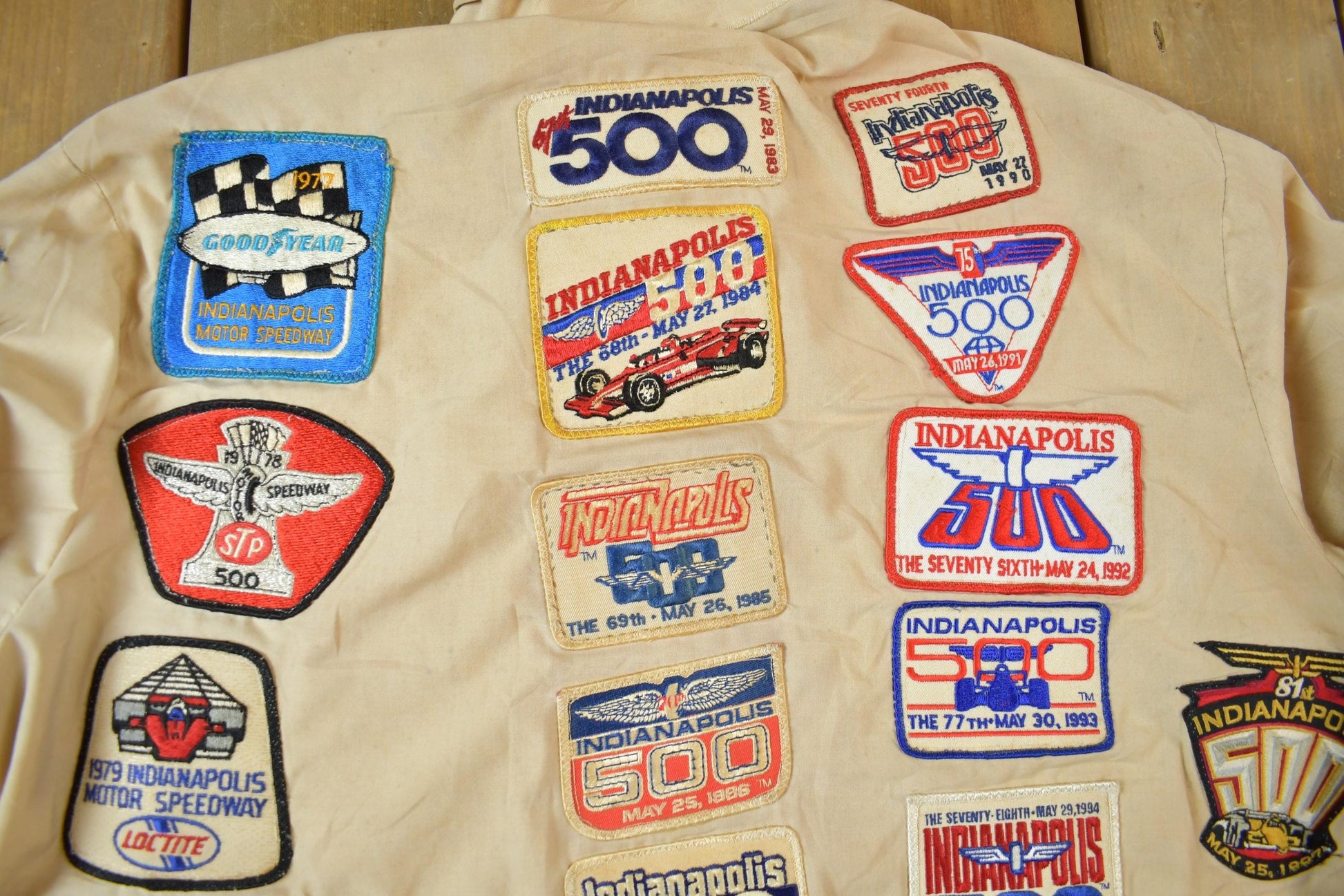 Vintage 1970s Custom Racing Patchwork Jacket from propervintagecanada