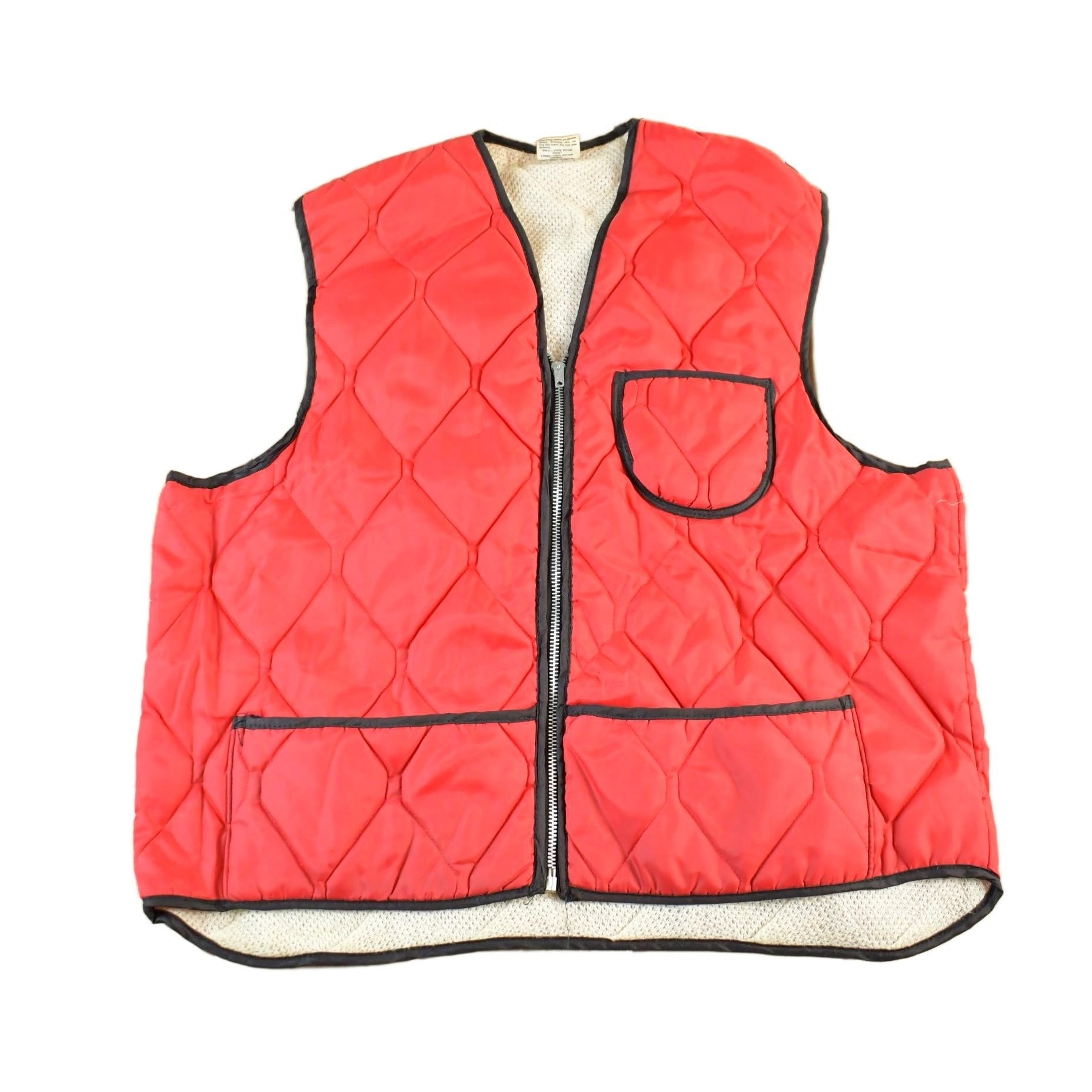 Vintage 1970s Dacron 88 Lined Quilted Hunting Vest Jacket Men's L from propervintagecanada