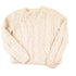 Vintage 1970s Daytons Hand Cable Knit V Neck Sweater Women&