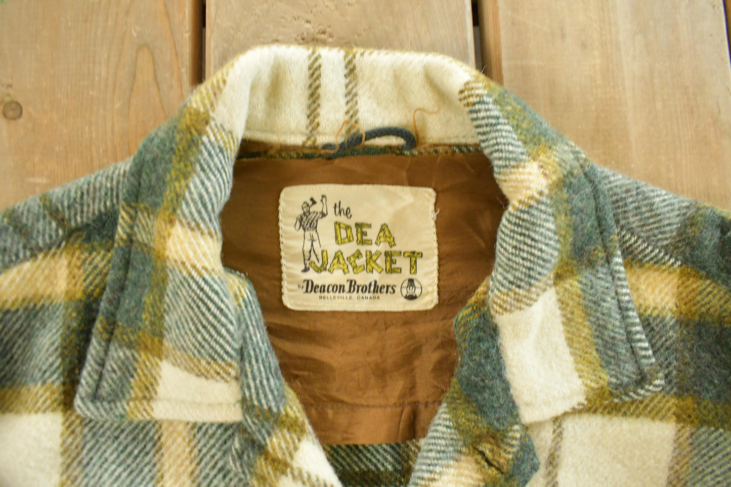 Vintage 1970s Deacon Brothers Flannel Shirt Jacket Men's Medium from propervintagecanada