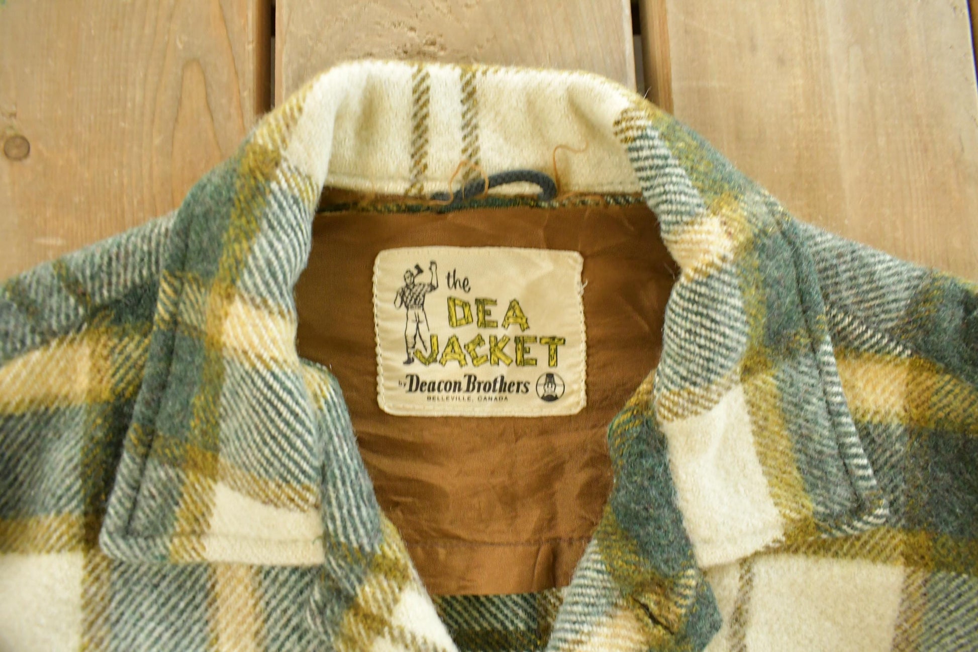 Vintage 1970s Deacon Brothers Flannel Shirt Jacket Men's Medium from propervintagecanada