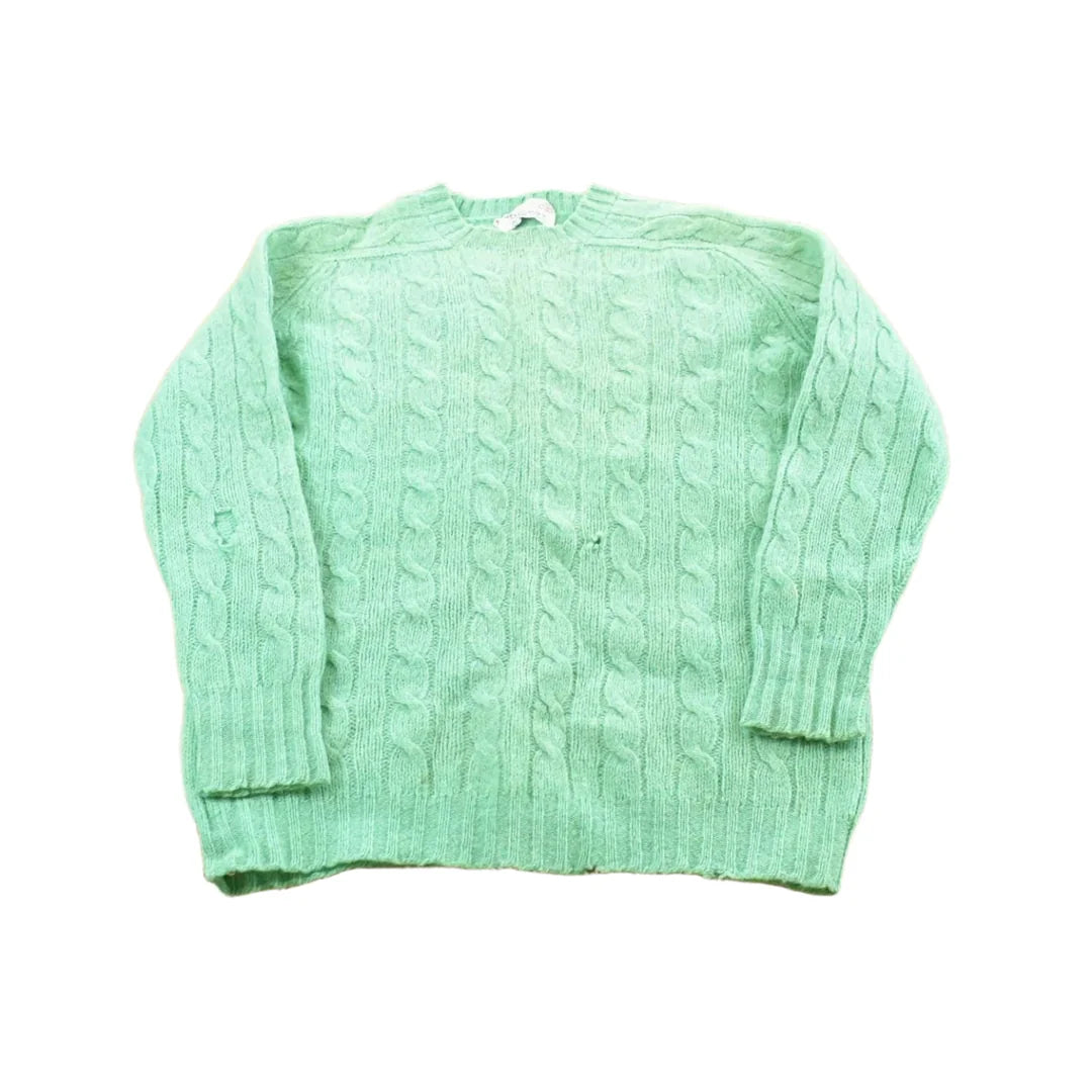 Vintage 1970s Deans Of Scotland Cable Knit Sweater Women's S from propervintagecanada