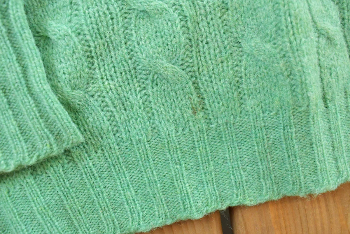 Vintage 1970s Deans Of Scotland Cable Knit Sweater Women's S from propervintagecanada
