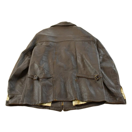 Vintage 1970s DeerWear Deer Skin Leather Bomber Jacket Made In USA Men's M from propervintagecanada