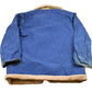 Vintage 1970s Denim Jean Sherpa Lined Full Zip Jacket Men's 2XL from propervintagecanada