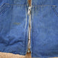 Vintage 1970s Denim Jean Sherpa Lined Full Zip Jacket Men's 2XL from propervintagecanada