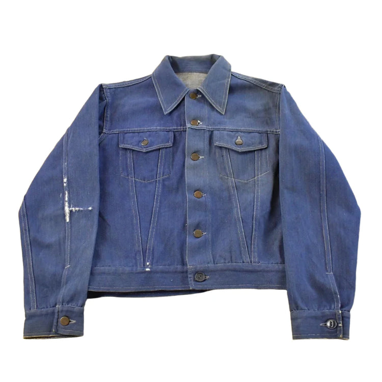 Vintage 1970s Denim Jean Trucker Jacket Men's S from propervintagecanada