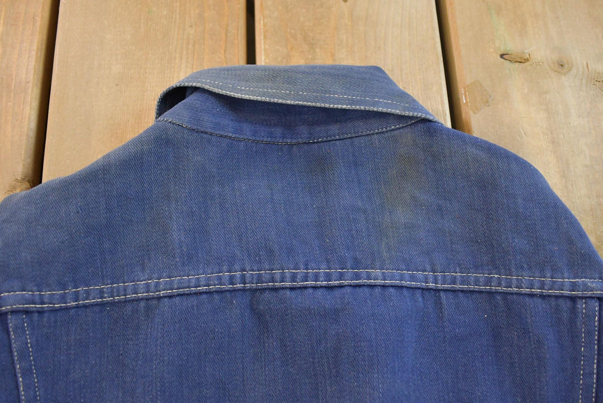 Vintage 1970s Denim Jean Trucker Jacket Men's S from propervintagecanada