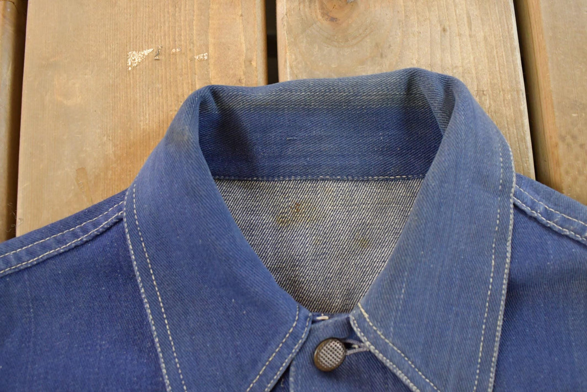 Vintage 1970s Denim Jean Trucker Jacket Men's S from propervintagecanada