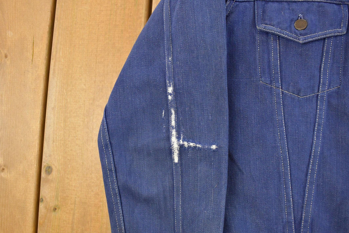 Vintage 1970s Denim Jean Trucker Jacket Men's S from propervintagecanada