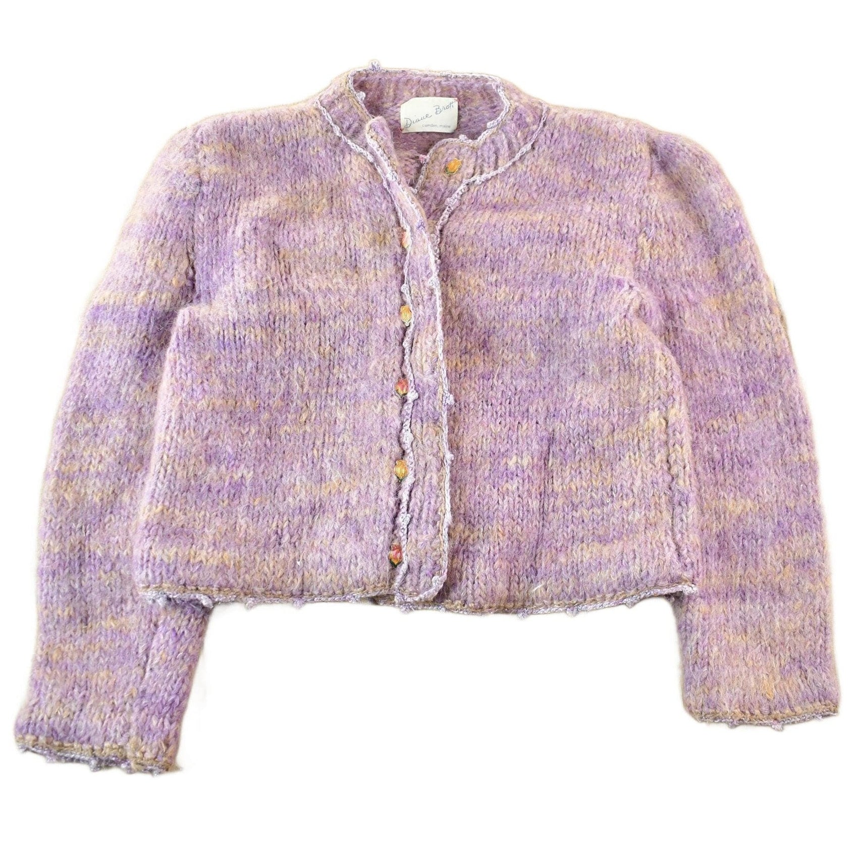 Vintage 1970s Diane Brott Mohair Knit Cardigan Sweater Women's XS from propervintagecanada