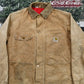 Vintage 1970s Distressed Carhartt Chore Coat Men's Large from propervintagecanada