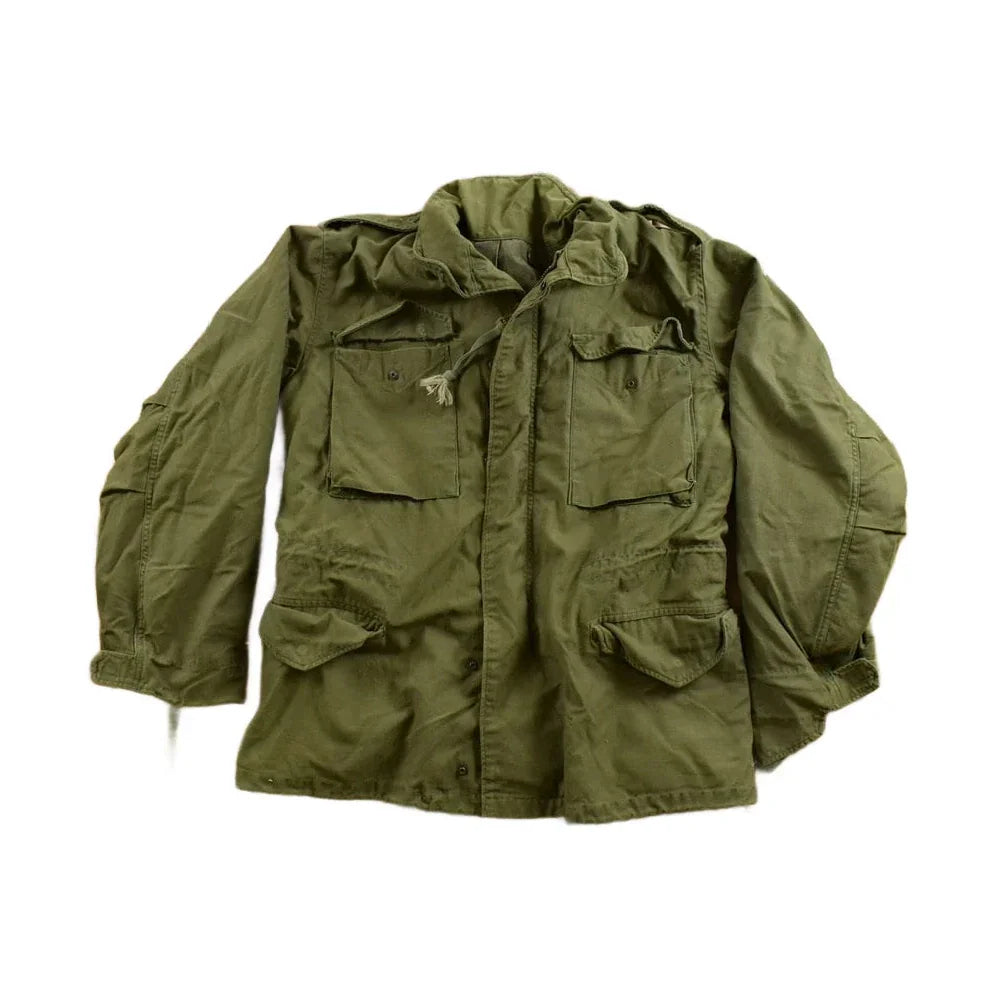 Vintage 1970s Distressed Military Field Coat Men's Medium from propervintagecanada