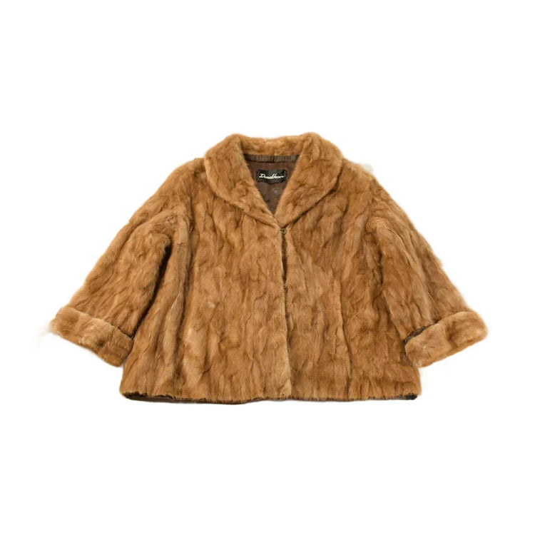 Vintage 1970s Donaldson's Brown Mink Fur Coat Women's L from propervintagecanada